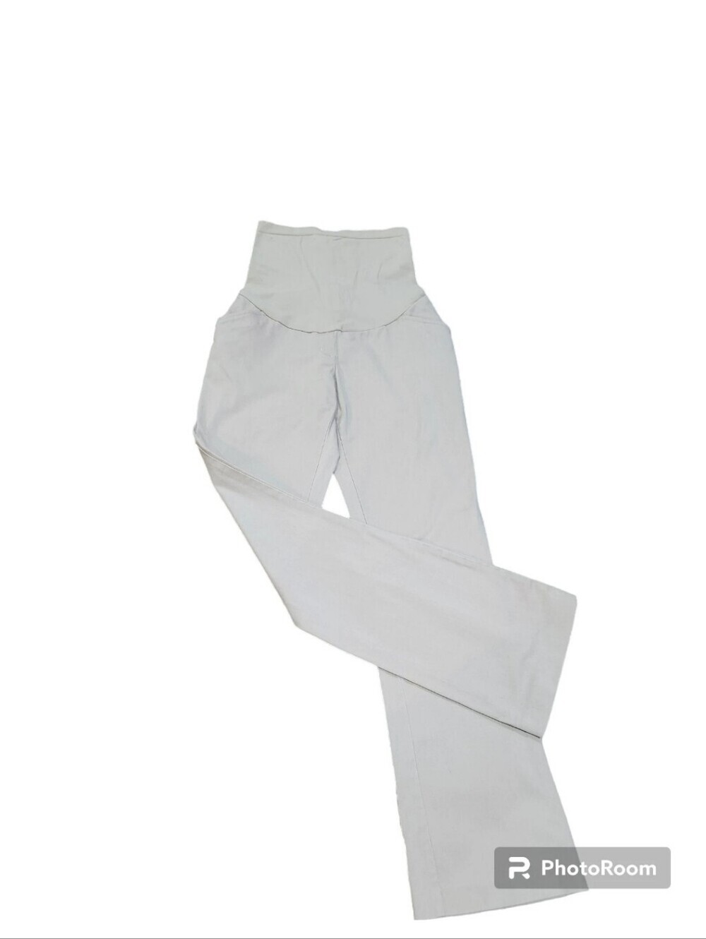 Over the Belly High-Rise Maternity with Pockets Straight Leg Work Khakis Size M